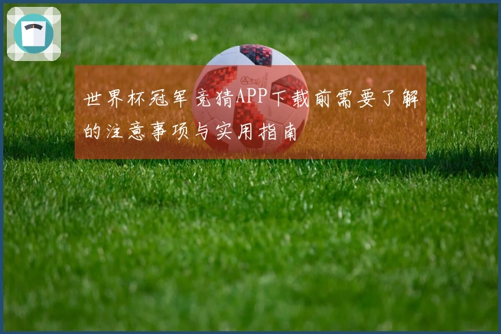 世界杯冠军竞猜APP下载前需要了解的注意事项与实用指南