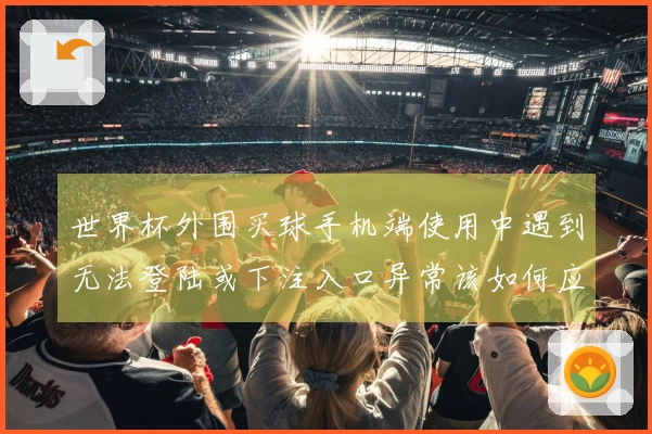 世界杯外围买球手机端使用中遇到无法登陆或下注入口异常该如何应对